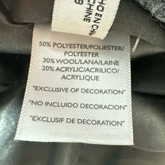 Nine West Newsboy Gray Wool Blend Womens Adjustable Hat One Size - Picture 6 of 6